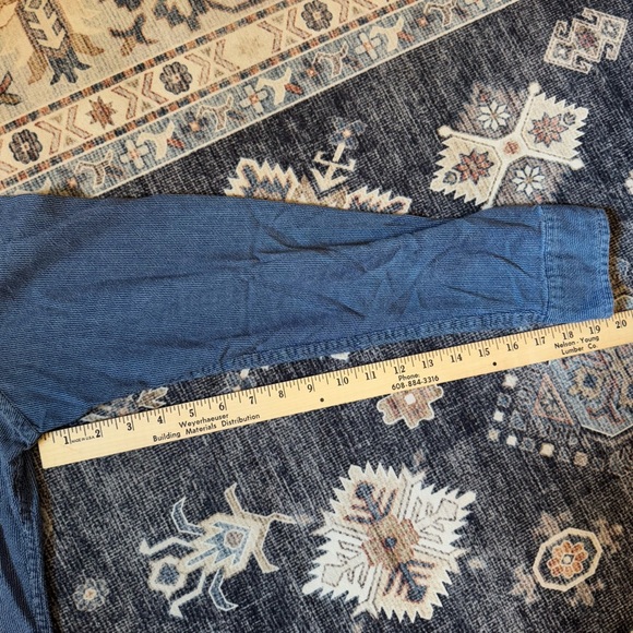 J. Crew Mercantile Blue Button Down Long Sleeve 100% Cotton Short Men’s Medium - Picture 11 of 11
